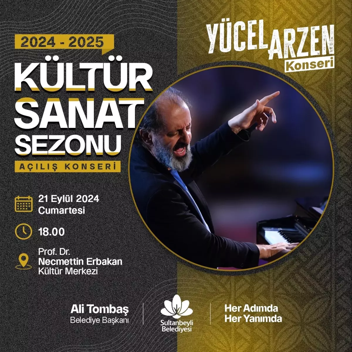 Sultanbeyli Kültür Sanat Sezonu Yücel Arzen Konseri ile Başlıyor